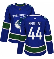 Women's Adidas Vancouver Canucks #44 Todd Bertuzzi Authentic Blue Home NHL Jersey Women's Adidas Vancouver Canucks #44 Todd Bertuzzi Authentic Blue Home NHL Jersey