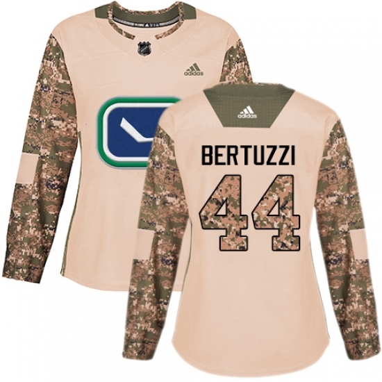 Women's Adidas Vancouver Canucks #44 Todd Bertuzzi Authentic Camo Veterans Day Practice NHL Jersey Women's Adidas Vancouver Canucks #44 Todd Bertuzzi Authentic Camo Veterans Day Practice NHL Jersey