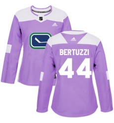 Women's Adidas Vancouver Canucks #44 Todd Bertuzzi Authentic Purple Fights Cancer Practice NHL Jersey Women's Adidas Vancouver Canucks #44 Todd Bertuzzi Authentic Purple Fights Cancer Practice NHL Jersey