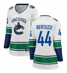 Women's Vancouver Canucks #44 Todd Bertuzzi Fanatics Branded White Away Breakaway NHL Jersey Women's Vancouver Canucks #44 Todd Bertuzzi Fanatics Branded White Away Breakaway NHL Jersey