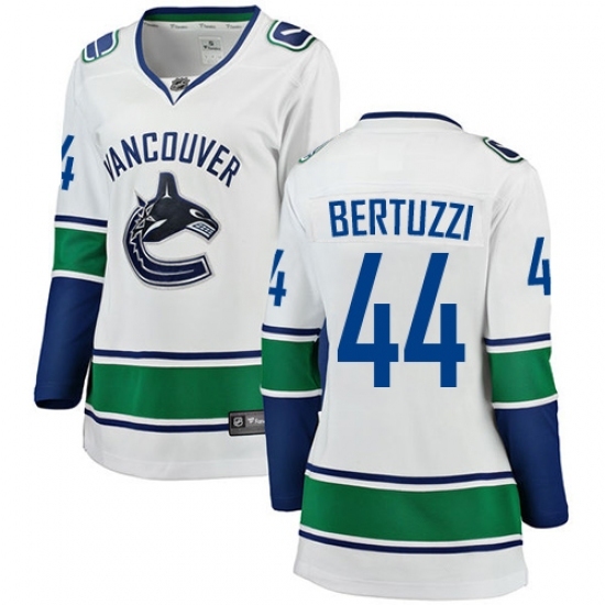Women's Vancouver Canucks #44 Todd Bertuzzi Fanatics Branded White Away Breakaway NHL Jersey Women's Vancouver Canucks #44 Todd Bertuzzi Fanatics Branded White Away Breakaway NHL Jersey