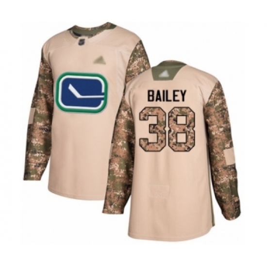 Youth Vancouver Canucks #38 Justin Bailey Authentic Camo Veterans Day Practice Hockey Jersey Youth Vancouver Canucks #38 Justin Bailey Authentic Camo Veterans Day Practice Hockey Jersey