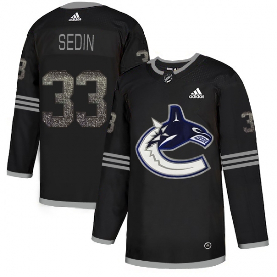 Men's Adidas Vancouver Canucks #33 Henrik Sedin Black Authentic Classic Stitched NHL Jersey Men's Adidas Vancouver Canucks #33 Henrik Sedin Black Authentic Classic Stitched NHL Jersey