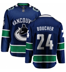 Youth Vancouver Canucks #24 Reid Boucher Fanatics Branded Blue Home Breakaway NHL Jersey