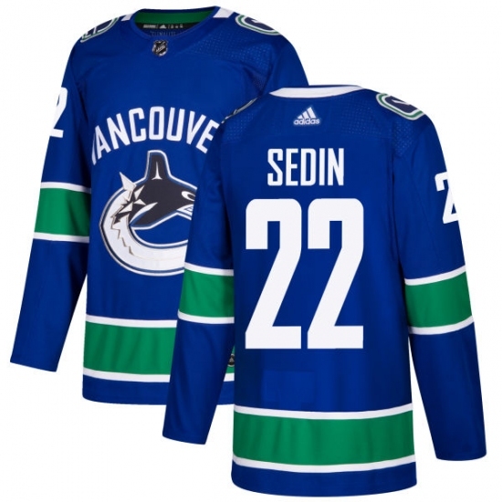 Men's Adidas Vancouver Canucks #22 Daniel Sedin Authentic Blue Home NHL Jersey Men's Adidas Vancouver Canucks #22 Daniel Sedin Authentic Blue Home NHL Jersey