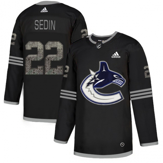 Men's Adidas Vancouver Canucks #22 Daniel Sedin Black Authentic Classic Stitched NHL Jersey Men's Adidas Vancouver Canucks #22 Daniel Sedin Black Authentic Classic Stitched NHL Jersey