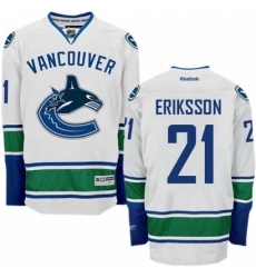 Women's Reebok Vancouver Canucks #21 Loui Eriksson Authentic White Away NHL Jersey Women's Reebok Vancouver Canucks #21 Loui Eriksson Authentic White Away NHL Jersey