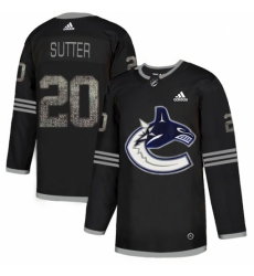 Men's Adidas Vancouver Canucks #20 Brandon Sutter Black Authentic Classic Stitched NHL Jersey Men's Adidas Vancouver Canucks #20 Brandon Sutter Black Authentic Classic Stitched NHL Jersey