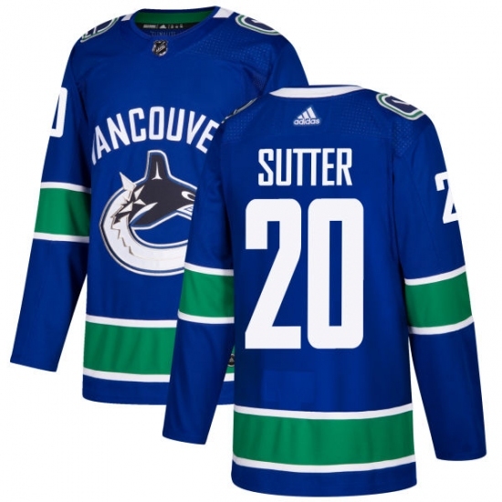 Youth Adidas Vancouver Canucks #20 Brandon Sutter Authentic Blue Home NHL Jersey Youth Adidas Vancouver Canucks #20 Brandon Sutter Authentic Blue Home NHL Jersey