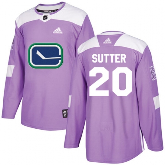 Youth Adidas Vancouver Canucks #20 Brandon Sutter Authentic Purple Fights Cancer Practice NHL Jersey Youth Adidas Vancouver Canucks #20 Brandon Sutter Authentic Purple Fights Cancer Practice NHL Jersey