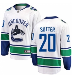Youth Vancouver Canucks #20 Brandon Sutter Fanatics Branded White Away Breakaway NHL Jersey Youth Vancouver Canucks #20 Brandon Sutter Fanatics Branded White Away Breakaway NHL Jersey