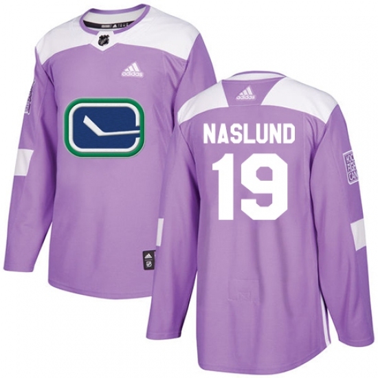 Men's Adidas Vancouver Canucks #19 Markus Naslund Authentic Purple Fights Cancer Practice NHL Jersey Men's Adidas Vancouver Canucks #19 Markus Naslund Authentic Purple Fights Cancer Practice NHL Jersey