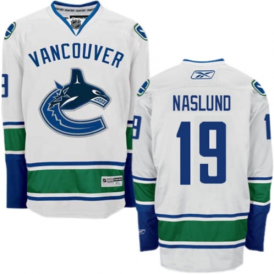 Men's Reebok Vancouver Canucks #19 Markus Naslund Authentic White Away NHL Jersey Men's Reebok Vancouver Canucks #19 Markus Naslund Authentic White Away NHL Jersey