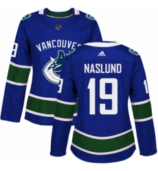 Women's Adidas Vancouver Canucks #19 Markus Naslund Premier Blue Home NHL Jersey Women's Adidas Vancouver Canucks #19 Markus Naslund Premier Blue Home NHL Jersey