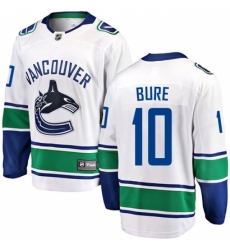 Men's Vancouver Canucks #10 Pavel Bure Fanatics Branded White Away Breakaway NHL Jersey Men's Vancouver Canucks #10 Pavel Bure Fanatics Branded White Away Breakaway NHL Jersey