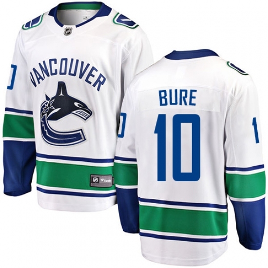 Men's Vancouver Canucks #10 Pavel Bure Fanatics Branded White Away Breakaway NHL Jersey Men's Vancouver Canucks #10 Pavel Bure Fanatics Branded White Away Breakaway NHL Jersey