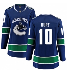 Women's Vancouver Canucks #10 Pavel Bure Fanatics Branded Blue Home Breakaway NHL Jersey Women's Vancouver Canucks #10 Pavel Bure Fanatics Branded Blue Home Breakaway NHL Jersey