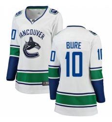 Women's Vancouver Canucks #10 Pavel Bure Fanatics Branded White Away Breakaway NHL Jersey Women's Vancouver Canucks #10 Pavel Bure Fanatics Branded White Away Breakaway NHL Jersey