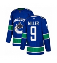 Youth Vancouver Canucks #9 J.T. Miller Authentic Blue Home Hockey Jersey