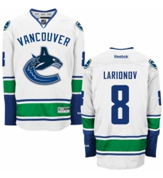 Women's Reebok Vancouver Canucks #8 Igor Larionov Authentic White Away NHL Jersey Women's Reebok Vancouver Canucks #8 Igor Larionov Authentic White Away NHL Jersey