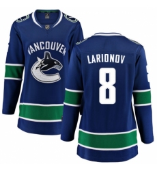 Women's Vancouver Canucks #8 Igor Larionov Fanatics Branded Blue Home Breakaway NHL Jersey Women's Vancouver Canucks #8 Igor Larionov Fanatics Branded Blue Home Breakaway NHL Jersey