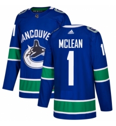 Youth Adidas Vancouver Canucks #1 Kirk Mclean Authentic Blue Home NHL Jersey Youth Adidas Vancouver Canucks #1 Kirk Mclean Authentic Blue Home NHL Jersey