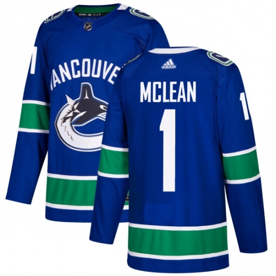 Youth Adidas Vancouver Canucks #1 Kirk Mclean Authentic Blue Home NHL Jersey Youth Adidas Vancouver Canucks #1 Kirk Mclean Authentic Blue Home NHL Jersey