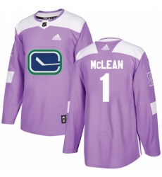 Youth Adidas Vancouver Canucks #1 Kirk Mclean Authentic Purple Fights Cancer Practice NHL Jersey Youth Adidas Vancouver Canucks #1 Kirk Mclean Authentic Purple Fights Cancer Practice NHL Jersey
