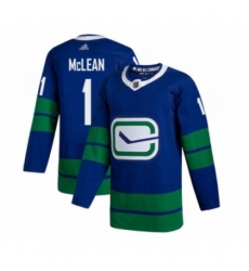 Youth Vancouver Canucks #1 Kirk Mclean Authentic Royal Blue Alternate Hockey Jersey Youth Vancouver Canucks #1 Kirk Mclean Authentic Royal Blue Alternate Hockey Jersey