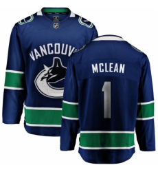 Youth Vancouver Canucks #1 Kirk Mclean Fanatics Branded Blue Home Breakaway NHL Jersey Youth Vancouver Canucks #1 Kirk Mclean Fanatics Branded Blue Home Breakaway NHL Jersey