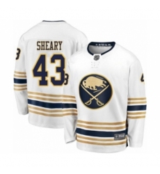 Men's Buffalo Sabres #43 Conor Sheary Fanatics Branded White 50th Season Breakaway Hockey Jersey