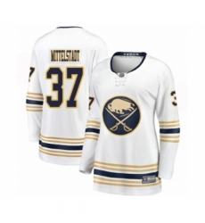 Women's Buffalo Sabres #37 Casey Mittelstadt Fanatics Branded White 50th Season Breakaway Hockey Jersey