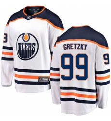 Men's Edmonton Oilers #99 Wayne Gretzky Fanatics Branded White Away Breakaway NHL Jersey