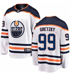 Youth Edmonton Oilers #99 Wayne Gretzky Fanatics Branded White Away Breakaway NHL Jersey