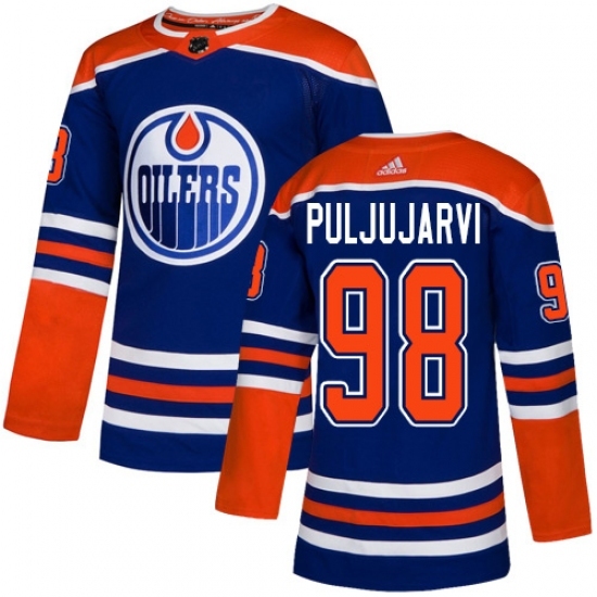 Youth Adidas Edmonton Oilers #98 Jesse Puljujarvi Authentic Royal Blue Alternate NHL Jersey Youth Adidas Edmonton Oilers #98 Jesse Puljujarvi Authentic Royal Blue Alternate NHL Jersey