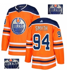 Men's Adidas Edmonton Oilers #94 Ryan Smyth Authentic Orange Fashion Gold NHL Jersey Men's Adidas Edmonton Oilers #94 Ryan Smyth Authentic Orange Fashion Gold NHL Jersey