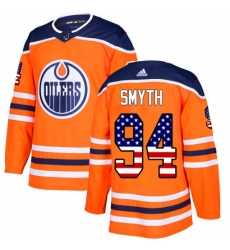 Youth Adidas Edmonton Oilers #94 Ryan Smyth Authentic Orange USA Flag Fashion NHL Jersey Youth Adidas Edmonton Oilers #94 Ryan Smyth Authentic Orange USA Flag Fashion NHL Jersey