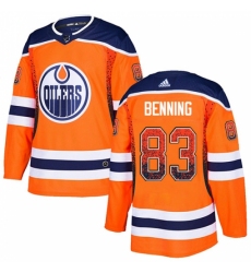 Men's Adidas Edmonton Oilers #83 Matt Benning Authentic Orange Drift Fashion NHL Jersey Men's Adidas Edmonton Oilers #83 Matt Benning Authentic Orange Drift Fashion NHL Jersey