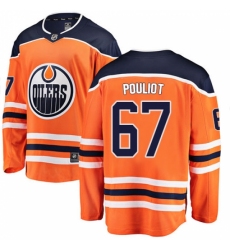 Men's Edmonton Oilers #67 Benoit Pouliot Fanatics Branded Orange Home Breakaway NHL Jersey