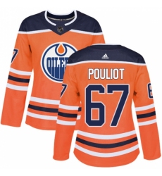 Women's Adidas Edmonton Oilers #67 Benoit Pouliot Authentic Orange Home NHL Jersey Women's Adidas Edmonton Oilers #67 Benoit Pouliot Authentic Orange Home NHL Jersey