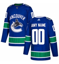 Men's Vancouver Canucks adidas Blue Authentic Custom Jersey