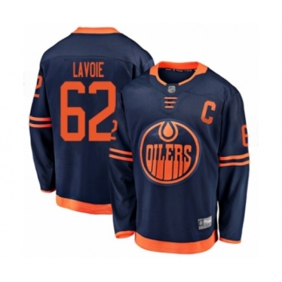 Youth Edmonton Oilers #62 Raphael Lavoie Authentic Navy Blue Alternate Fanatics Branded Breakaway Hockey Jersey Youth Edmonton Oilers #62 Raphael Lavoie Authentic Navy Blue Alternate Fanatics Branded Breakaway Hockey Jersey