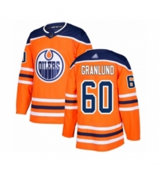 Men's Edmonton Oilers #60 Markus Granlund Authentic Orange Home Hockey Jersey