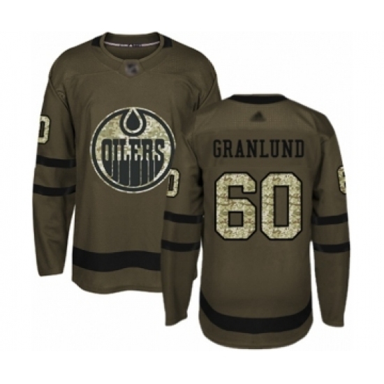 Youth Edmonton Oilers #60 Markus Granlund Authentic Green Salute to Service Hockey Jersey Youth Edmonton Oilers #60 Markus Granlund Authentic Green Salute to Service Hockey Jersey