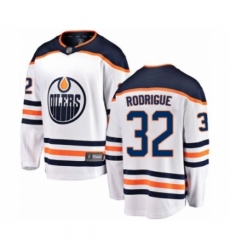 Youth Edmonton Oilers #32 Olivier Rodrigue Authentic White Away Fanatics Branded Breakaway Hockey Jersey Youth Edmonton Oilers #32 Olivier Rodrigue Authentic White Away Fanatics Branded Breakaway Hockey Jersey