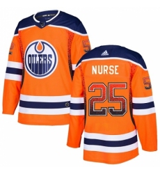 Men's Adidas Edmonton Oilers #25 Darnell Nurse Authentic Orange Drift Fashion NHL Jersey