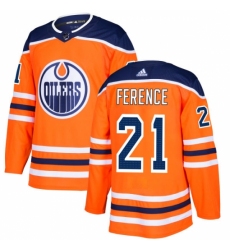 Youth Adidas Edmonton Oilers #21 Andrew Ference Authentic Orange Home NHL Jersey