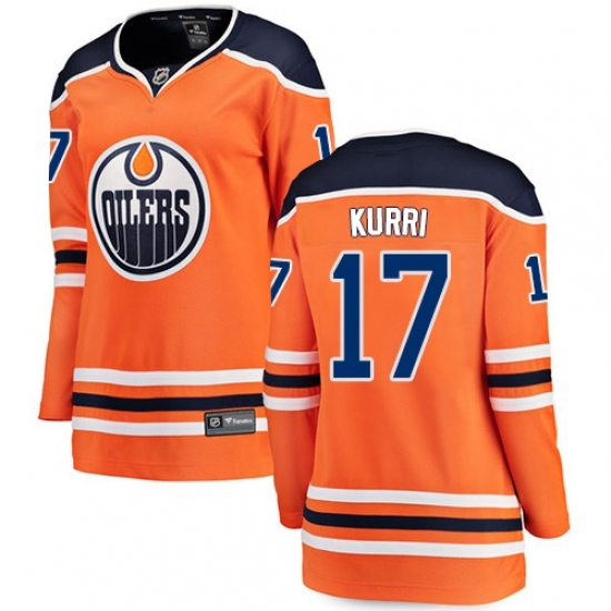 Women's Edmonton Oilers #17 Jari Kurri Fanatics Branded Orange Home Breakaway NHL Jersey Women's Edmonton Oilers #17 Jari Kurri Fanatics Branded Orange Home Breakaway NHL Jersey