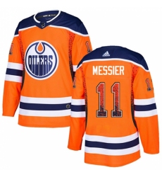 Men's Adidas Edmonton Oilers #11 Mark Messier Authentic Orange Drift Fashion NHL Jersey Men's Adidas Edmonton Oilers #11 Mark Messier Authentic Orange Drift Fashion NHL Jersey