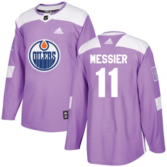 Men's Adidas Edmonton Oilers #11 Mark Messier Authentic Purple Fights Cancer Practice NHL Jersey Men's Adidas Edmonton Oilers #11 Mark Messier Authentic Purple Fights Cancer Practice NHL Jersey